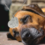 Herzkette Rhodesian Ridgeback Love