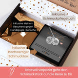 Kette mit 2 Anhängern mit gravierten Hundeportraits