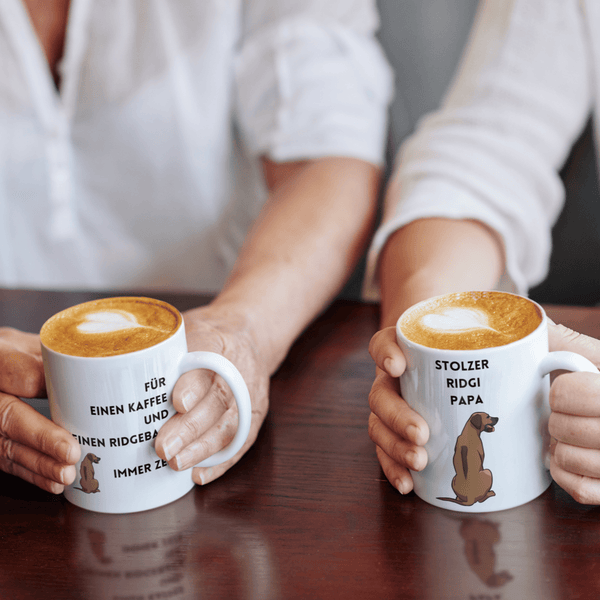 Tasse - "für einen Kaffee und meinen Ridgeback ist immer Zeit" - Ayoka for Friends